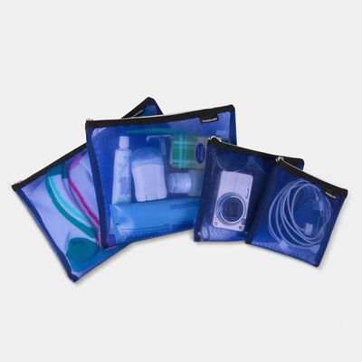 set of 4 mesh pouches