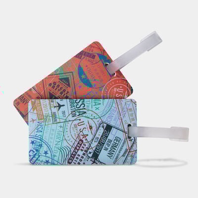 set of 2 luggage tags