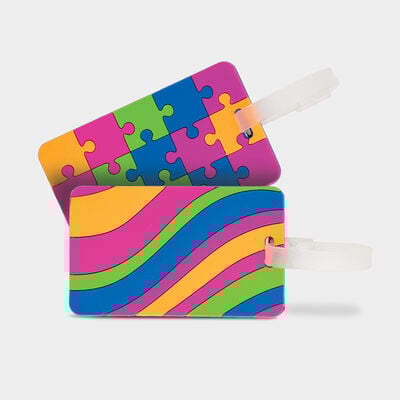 set of 2 luggage tags