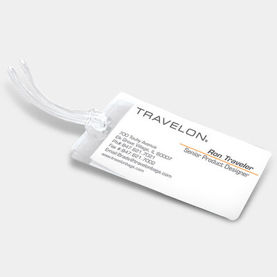 set of 3 self-laminating luggage tags