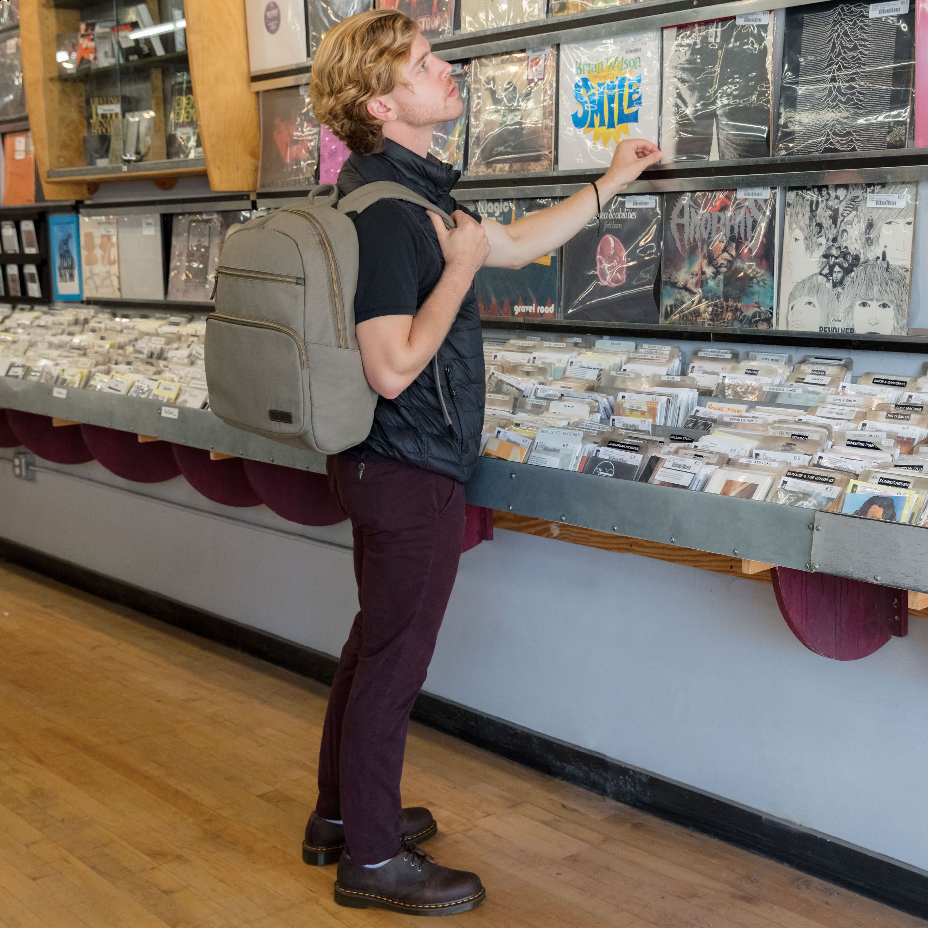 Anti-Theft Courier Slim Backpack