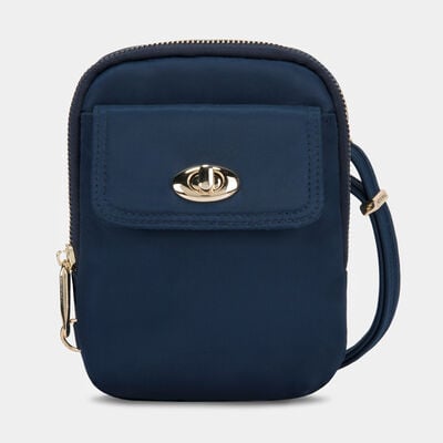 anti-theft tailored crossbody phone pouch