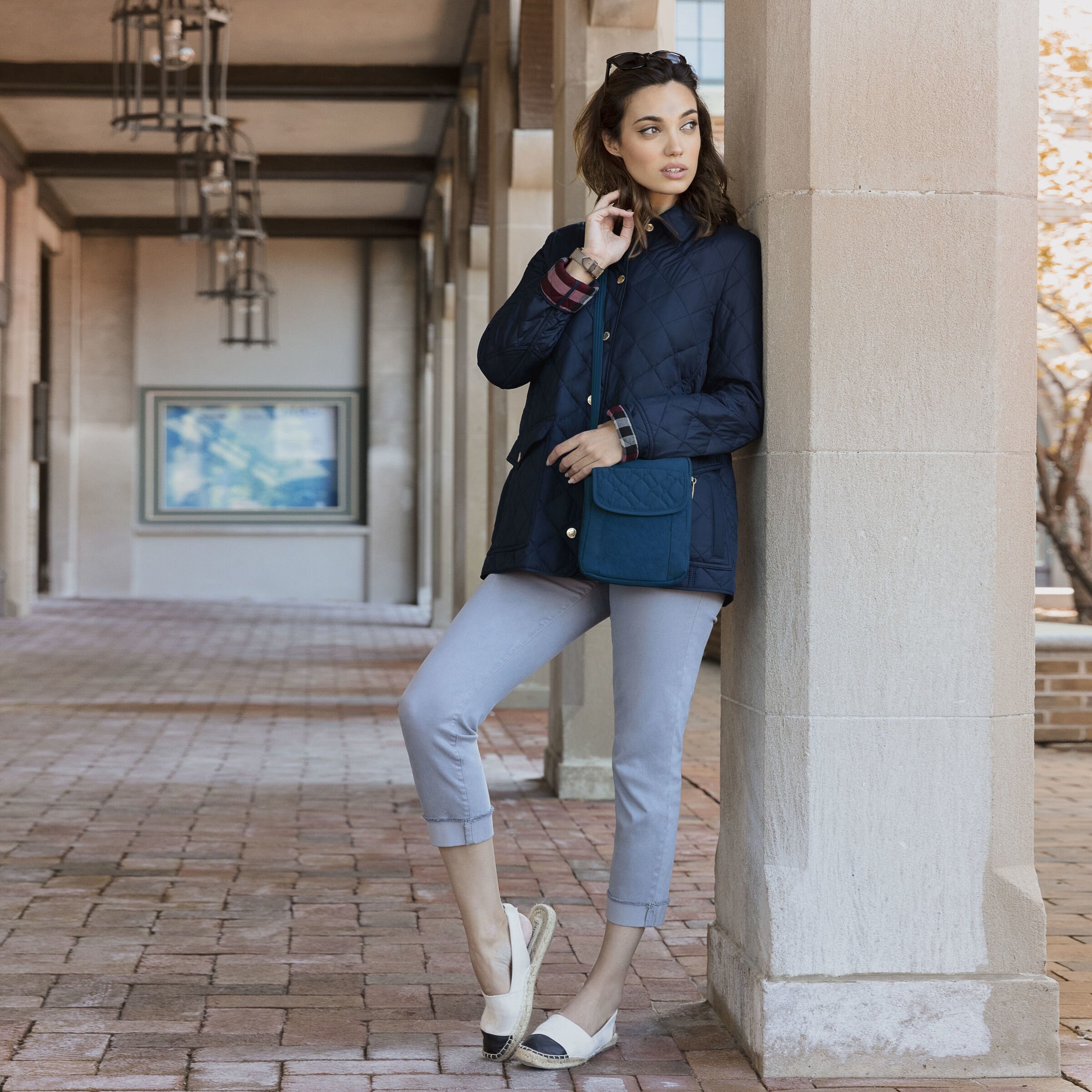 Anti-Theft Signature Quilted Slim Pouch