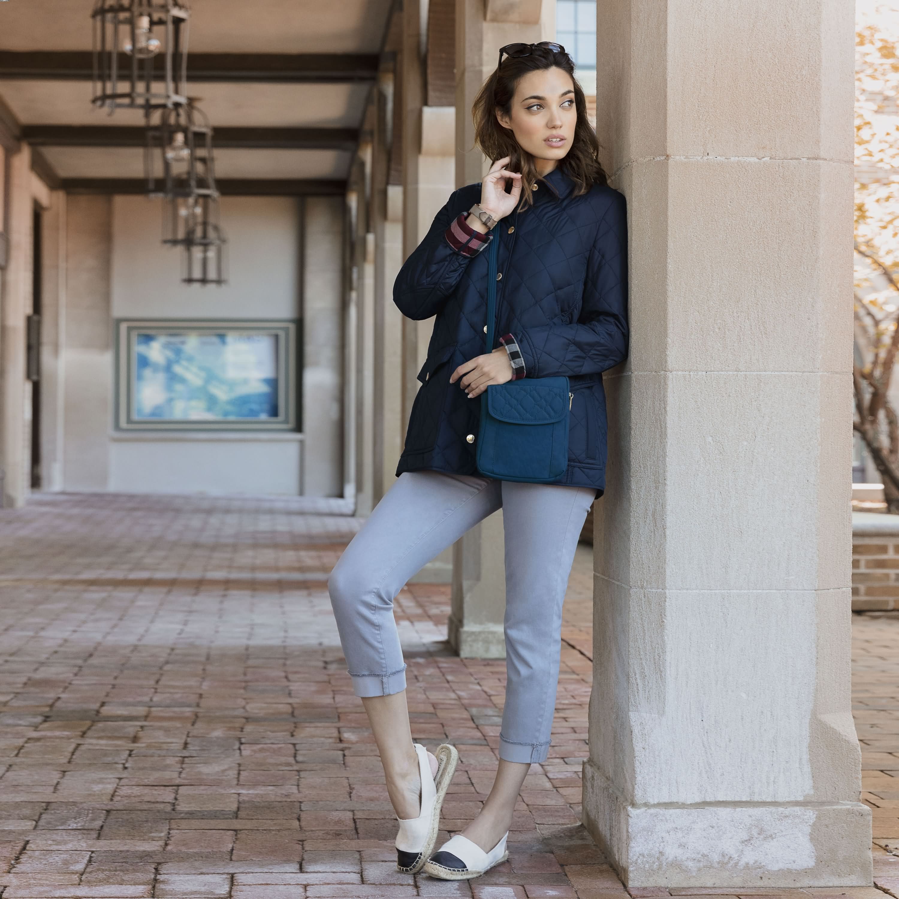 Anti-Theft Signature Quilted Slim Pouch