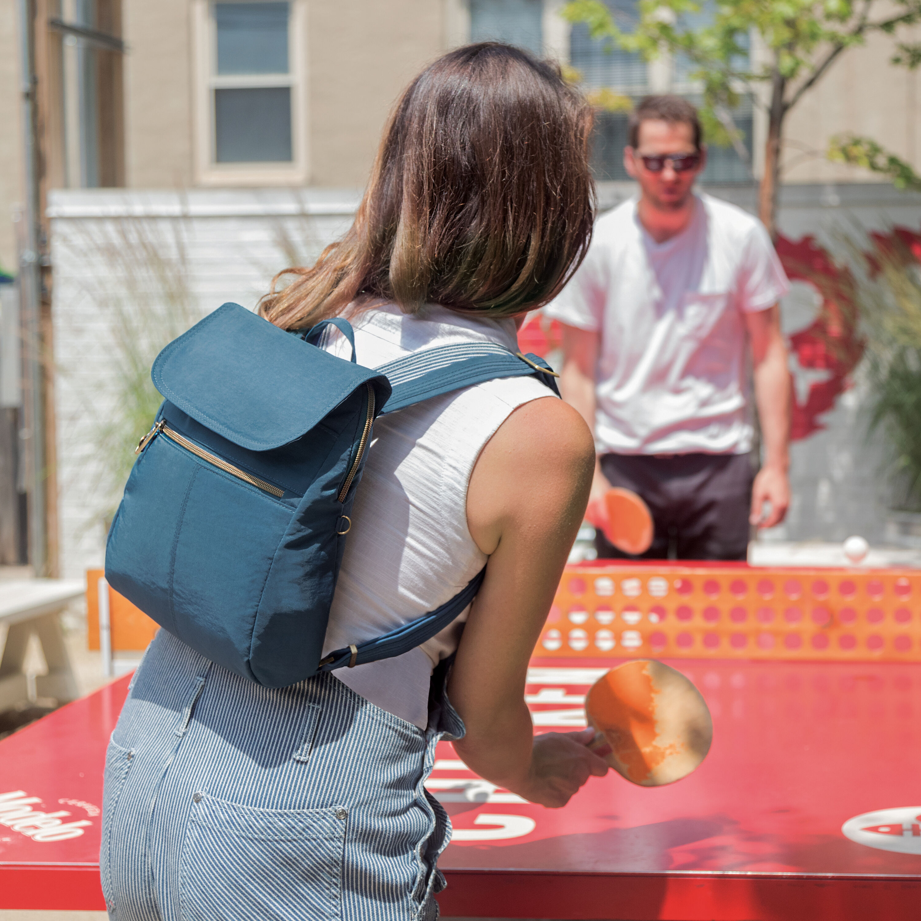 Anti-Theft Signature Slim Backpack