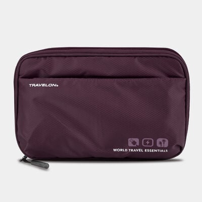 world travel essentials tech organizer