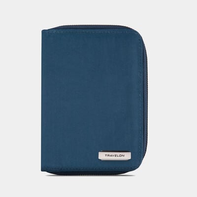 rfid blocking passport zip wallet
