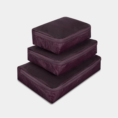 world travel essentials set of 3 soft packing cubes