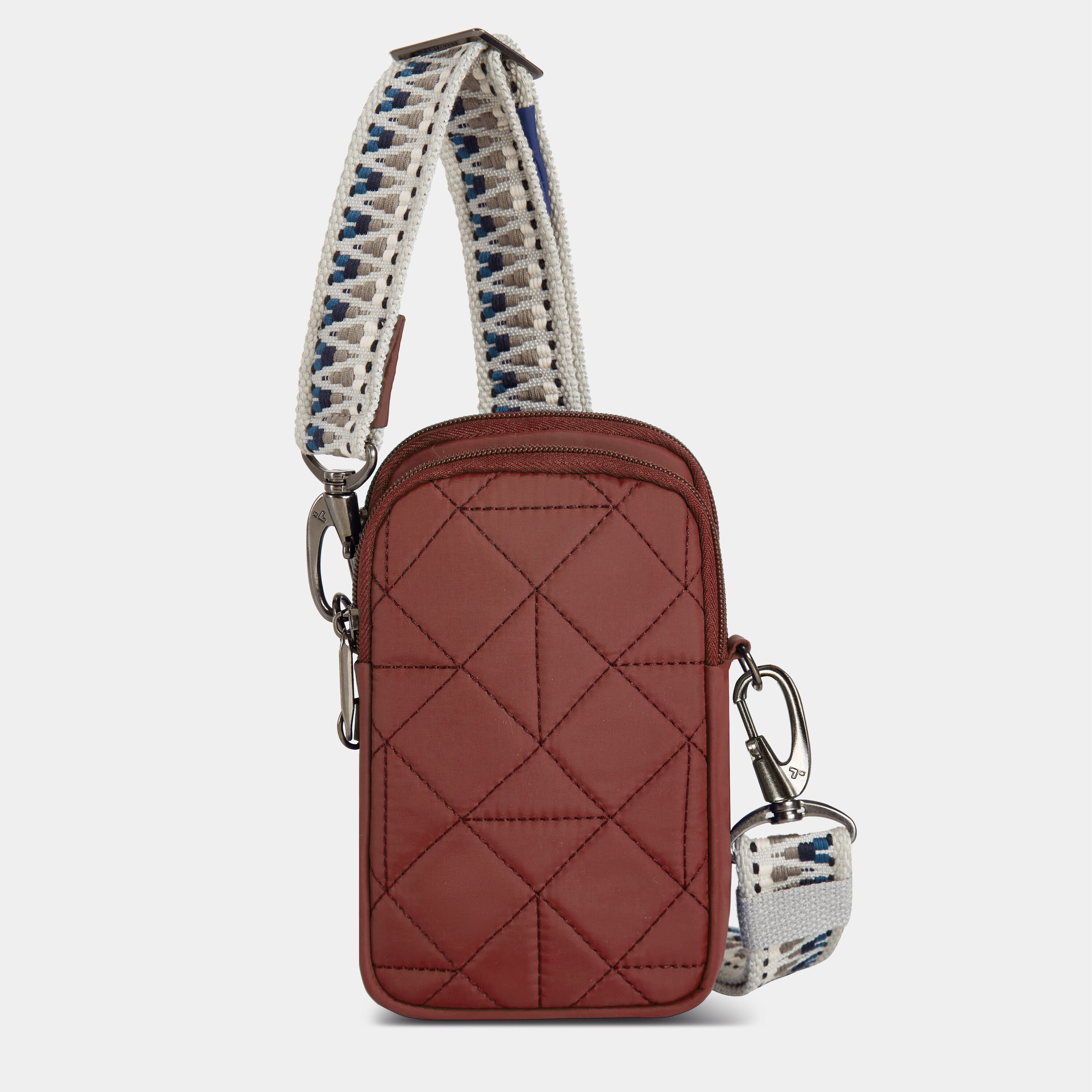 anti-theft boho 2 compartment phone crossbody