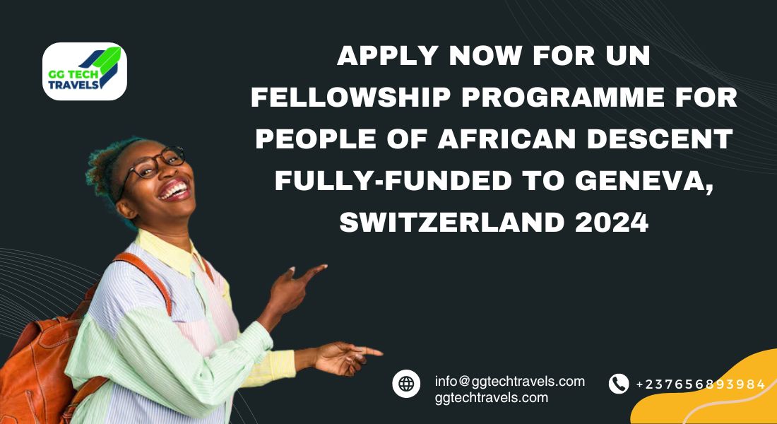 Apply Now For UN Fellowship programme for people of African descent fully-funded to Geneva, Switzerland 2024