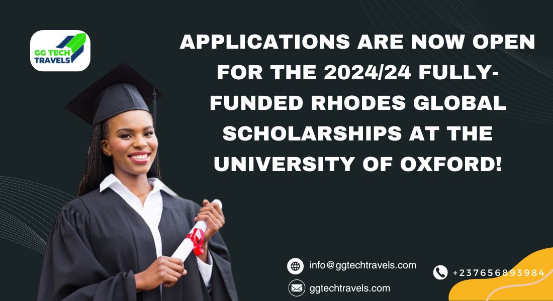 Applications are now open for the 2024/24 Fully-funded Rhodes Global Scholarships at the University of Oxford!